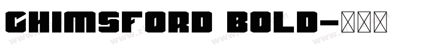 chimsford bold字体转换